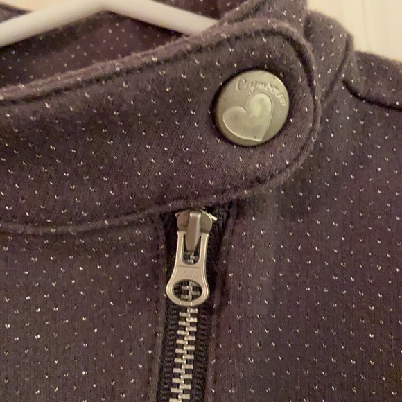 👗 3/$25 - 3T Gymboree Moto style jacket (grey, sparkly) - Picture 2 of 8